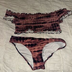 PINK Victoria's Secret White and Pink Bikini